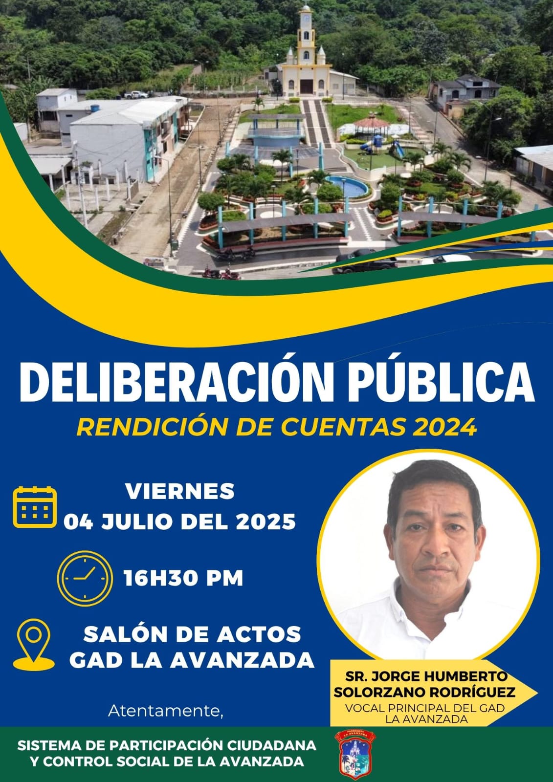 CONVOCATORIA DE DELIBERACION PUBLICA JORGE SOLORZANO